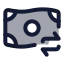 Moneyexchange icon with duotone standard style