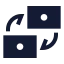 Moneyexchange icon with solid sharp style