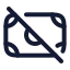 Moneynotfound icon with stroke rounded style