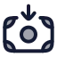 Moneyreceive icon with duotone rounded style