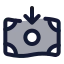 Moneyreceive icon with duotone standard style