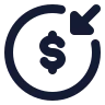 Money Receive Circle icon preview