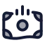 Moneyreceiveflow icon with duotone rounded style