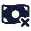 Moneyremove icon with solid standard style