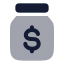 Moneysavingjar icon with bulk rounded style