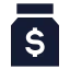 Moneysavingjar icon with solid sharp style