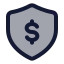 Moneysecurity icon with duotone standard style