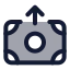 Moneysend icon with duotone standard style