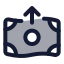 Moneysend icon with duotone standard style