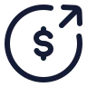 Money Send Circle icon preview