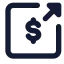 Moneysendsquare icon with solid standard style