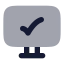Monitorcheck icon with bulk rounded style