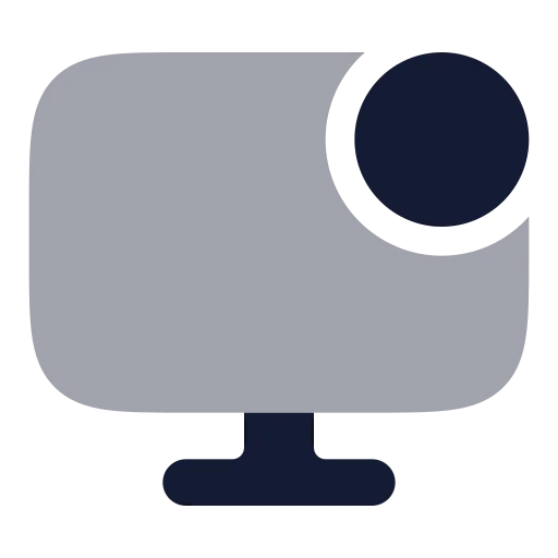 Monitor Dot Icon in Bulk Rounded style