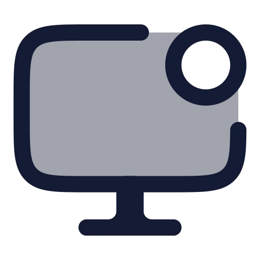 Monitor Dot Icon in Duotone Rounded style