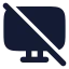 Monitoroff icon with solid rounded style