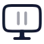 Monitorpause icon with twotone rounded style
