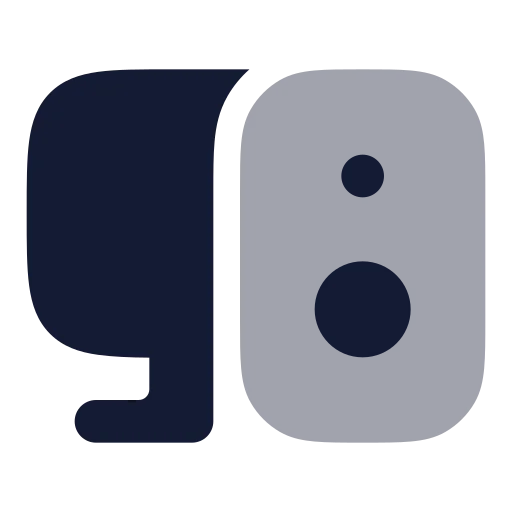 Monitor Speaker Icon in Bulk Rounded style