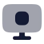Monitorstop icon with bulk rounded style