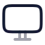 Monitor icon with twotone rounded style