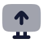 Monitorup icon with bulk rounded style