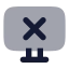 Monitorx icon with bulk rounded style