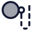 Monocle icon with duotone standard style