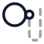 Monocle icon with twotone rounded style