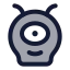 Monster icon with duotone rounded style
