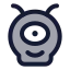 Monster icon with duotone standard style