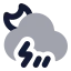 Moonangledrainzap icon with bulk rounded style