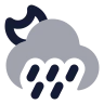 Moon Cloud Angled Rain icon preview
