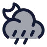 Moon Cloud Angled Rain icon preview
