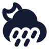 Moon Cloud Angled Rain icon preview