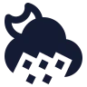 Moon Cloud Angled Rain icon preview