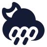 Moon Cloud Angled Rain icon preview