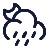 Moon Cloud Angled Rain icon preview