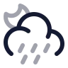 Moon Cloud Angled Rain icon preview