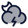 Moon Cloud Angled Zap icon preview
