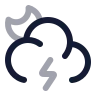 Moon Cloud Angled Zap icon preview