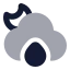 Mooncloudbigrain icon with bulk rounded style