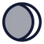 Mooneclipse icon with duotone rounded style