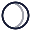 Mooneclipse icon with twotone rounded style