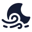 Moonfastwind icon with solid rounded style