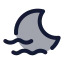 Moonslowwind icon with duotone rounded style