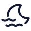 Moonslowwind icon with stroke standard style