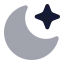 Moonstar icon with bulk rounded style