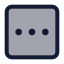Morehorizontalsquare icon with duotone standard style