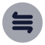 Moreorlesscircle icon with bulk rounded style