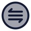 Moreorlesscircle icon with duotone standard style