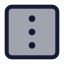 Moreverticalsquare icon with duotone standard style